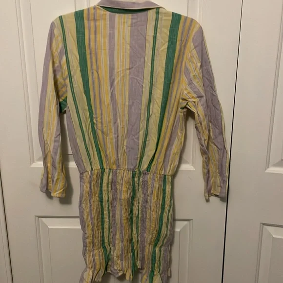 Zara Sz Medium Smocked Skirt Dress GUC BSC - Picture 4 of 7